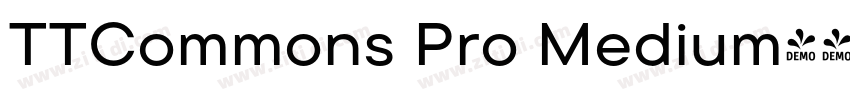 TTCommons Pro Medium字体转换